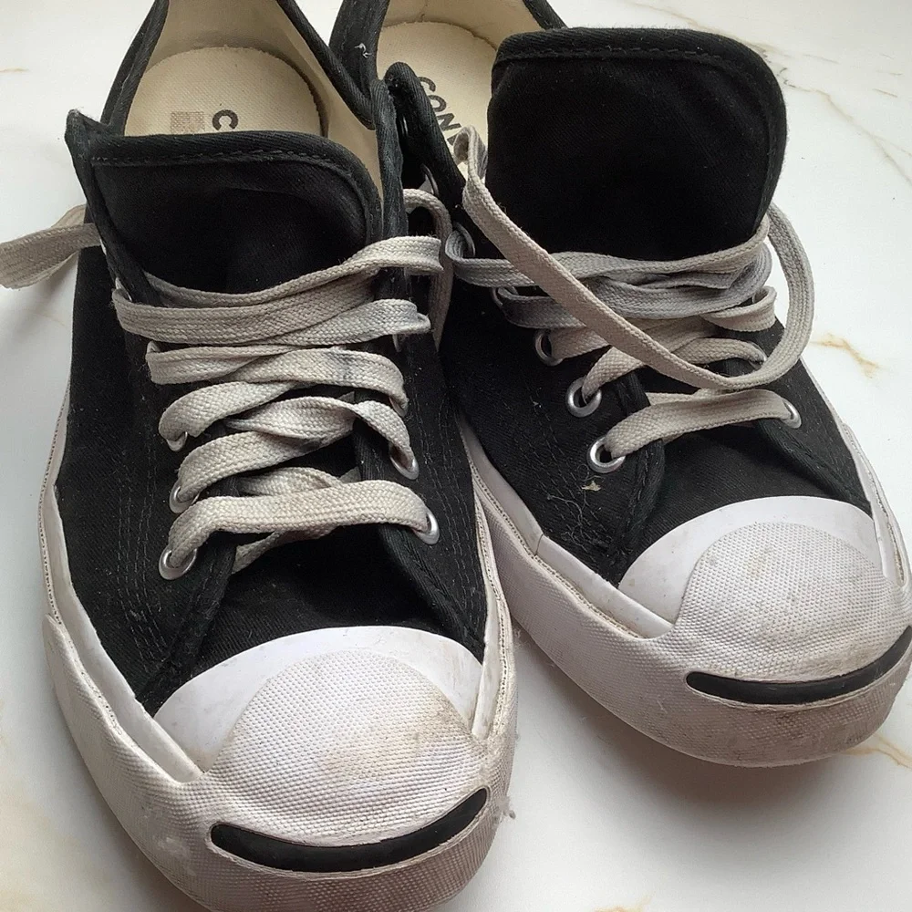 Converse 164056C Jack Purcell Shoes US Mens 8.5 Womens 10 Black Canvas  Low Top - Picture 14 of 14